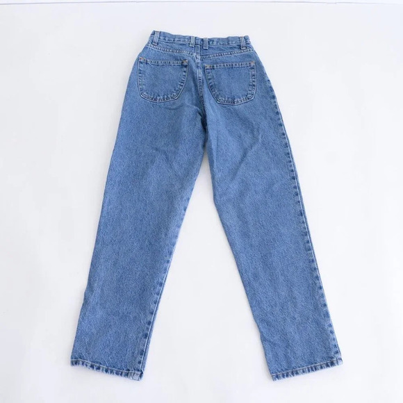 Vintage Bluenotes Mid-Wash High  Waisted Semi Relaxed Boot Cut Blue Jeans 28x30 - Picture 11 of 13